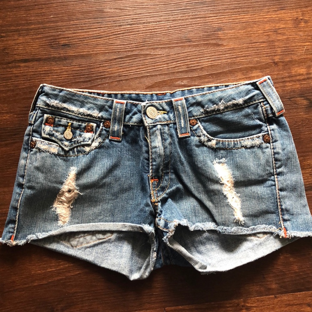 True Religion denim shorts